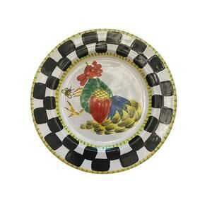 Present Tense Home Artistry Anne Hathaway 9.5” Handpainted Italy Dishwater Safe